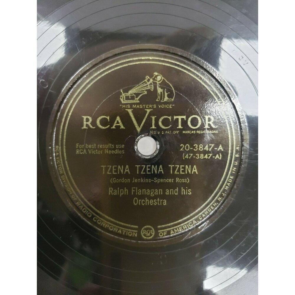 78 RPM-Tzena,Tzena,Tzena-Pink Champagne-Ralph Flanagan-(R141)